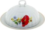 Масленка фарфор 0,5л круглая Маки красные ДФЗ/9С0854---