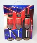 Набор подарочный стекл 12пр Золотая спираль гравировка золото Декостек/12082-З2