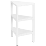 Этажерка угловая Nature 3 полки 41*34,55*21см белый Бытпласт/434286216