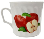 Кружка фарфор 0,25л Яблоки/250-3516