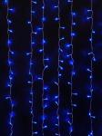 Гирлянда занавес 1,5*2,2м 544LED 16 нитей 8реж син свет соедин до 8шт SHLights/1762569 поврежд короб