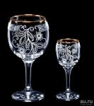 Набор подарочный стекл 12пр Акация гравировка золото Декостек/1614-ГЗ