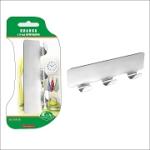 Планка с 3 крючками Стэнли стил д12см Мультидом/DH27-96