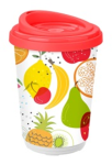 СОЧНЫЕ ФРУКТЫ Термостакан пласт с декором 0,4л Бытпласт/434297016