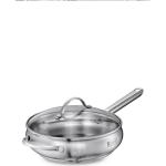 Сковорода нерж сталь 3л 24*6,5см Apple ст крышка п/уп РР/93-D-5---