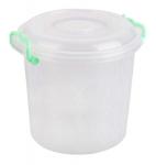 Контейнер д/продуктов 10л круглый с крышкой с ручками Башпласт/М6762