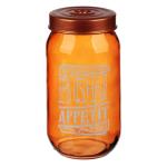 Банка д/сып продуктов стекл 1л Охра завинч крышка HEREVIN ГЦ/828-306