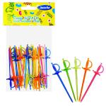 Шпажки д/канапе 24шт*9см Шпаги цветные Антелла/1712