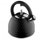 Чайник нерж/сталь со свистком 2,5л Грани индукция черный Катунь/КТ-145