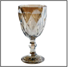 Набор стекл фужеров 6*0,32л коричневый зеркальный ГРН/HT79035-DBROWN