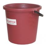 Ведро 10л пласт Зима красный Мультипласт/MPG8416 (э)