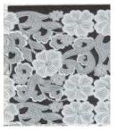 Клеенка столовая ПВХ б/осн EL 087H Ажурный край  рул 1,32*22пог/м Лейс