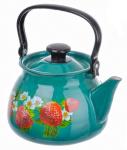 Чайник эмал 3,5л сферич деколь микс бостон КМК/42115-133/6