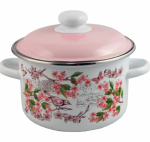 ПТИЧКИ Кастрюля эмал цил 4л Апптетит ПЛТ/6RD201M