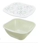 ПЕРФЕКТ Салатник пласт 4,5л с крышкой декор зеленый Бытпласт/435234909