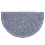 Коврик полипропиленовый 45*75см полуовал серый Санстеп/49-104