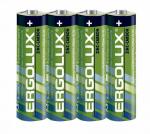 Батарейки R06 Ergolux пальчик в запайке 4 шт SR-4/5619 МИН 3ШТ