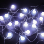 Электрогирлянда вьюн 9м 40LED шар д1,6см белый цвет Сноу Бум/381-340