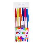 2 Ручки шариковые цветные 6шт 0,7мм/526-536 МИН 5ШТ