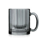 Кружка стекл 0,32л Вертикаль графит МФК/24с2394