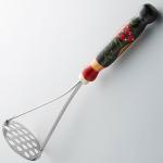 Картофелемялка нерж/сталь дерев ручка Хохлома МХТ/1286