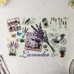 Салфетка сервировочная ПВХ 29х42см Лаванда/2444791