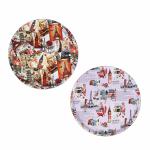 Поднос пласт д35,5см антискользящее покрытие 2диз ГЦ/862-334