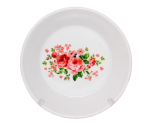 Блюдце фарфор 14см Розовые розы Тазик Дулевский ФЗ/126152
