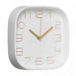 Часы настенные круг 25*25см корпус белый/золото Классика(10)/2500-001