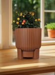 ТОРИН Горшок д/растений с поддоном 9,5л д25см терракот/5PL0790