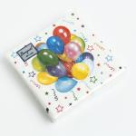 Салфетки бум 24*24 25шт 3 сл Веселый праздник Bouquet de Luxe/37093