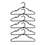 Набор вешалок пластик 5 шт 39,5*19,5см черные/456-139