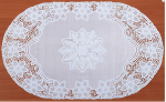 Салфетка ажурная овал 30*46см белый Grace Лейс LO-0917U/72760