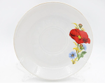 Блюдце фарфор 15см Маки красные Добрушский ФЗ/3С0694