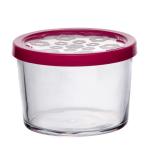 Банка д/сып продуктов 0,22л Бейзик фуксия крышка БорскийСЗ/42230SLBFK