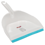 Совок д/мусора с резиновой кромкой Софтэль белый/бирюза Пластик Репаблик/SV3837БЛБРЗ