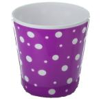 Банка пласт Горошек 1л бело-фиолетовый Башпласт/М7729 -