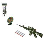 2 Игрушка Автомат стреляет мягкими пулями 20*52см Игроленд/261-777