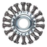 Щетка метал для УШМ 125мм/22мм крученая Ермак/656-050
