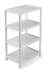 Этажерка универс Джета 4 полки светло-серая 44*31*77 см Мартика/С742СЕР (м)
