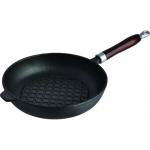 Сковорода гриль чугун 25*5,2см дерев ручка Ferro РР/93-FE-6-25---