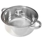 Кастрюля нерж сталь Джерси 3,7л стекл крышка капс дно 22*11см ГЦ/822-073 (Б)