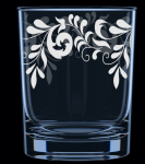 Набор стаканов стекл д/сока 6шт*0,25л Скарлет ночное небо Декостек/150-Н5Г