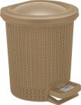 Ведро д/мусора с педалью 6л Soul кофейный Пластик Репаблик/SV4064КФ (э)