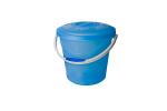Ведро 13л пласт фирмен с крышкой Бриг/1-28