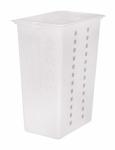 Корзина д/белья Виолетта 30л с крышкой белый Башпласт/М1967