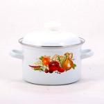 Кастрюля эмал 2л цилиндр Итальянская кухня Лысьва/С-1610АП2/4