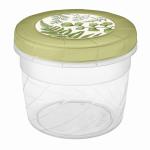 Банка пласт с завинч крышкой 0,8л с декором Бытпласт/433154809