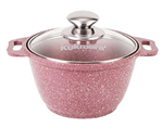 Кастрюля алюм с АП Trendy style Роза ст/крышка 1л Кукмара/к11tsr