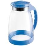 Кувшин жаропроч стекло 2,5л Брокка-2500 пласт/ручка синий Маллони/910116